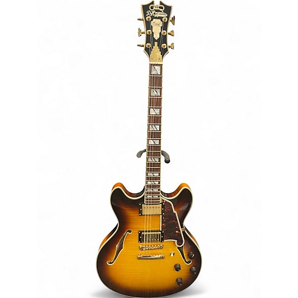 Used D'Angelico EX-DC/SP sunburst Hollow Body Electric Guitar