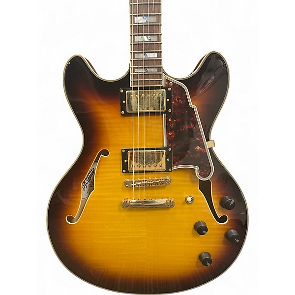 Used D'Angelico EX-DC/SP sunburst Hollow Body Electric Guitar