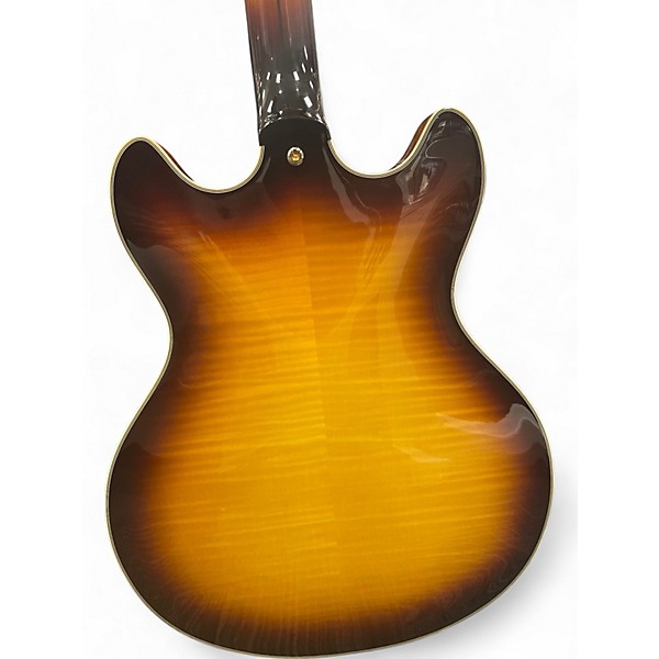 Used D'Angelico EX-DC/SP sunburst Hollow Body Electric Guitar