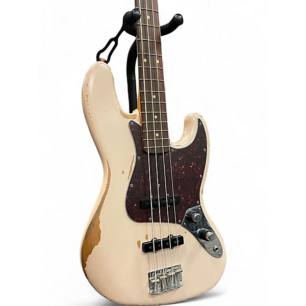 Used Fender Flea Signature Jazz Bass Shell Pink Electric Bass Guitar