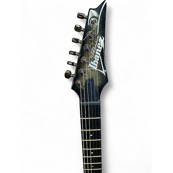 Used Ibanez IRG1121PB Black Charcoal Burst Solid Body Electric Guitar