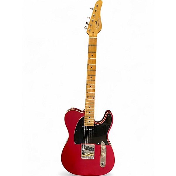 Used Schecter Guitar Research Diamond Series PT Metallic Red Solid Body Electric Guitar