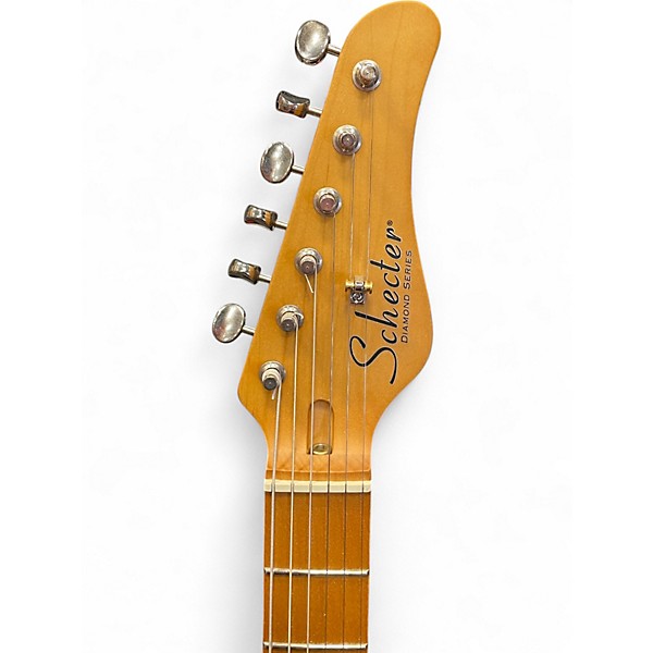 Used Schecter Guitar Research Diamond Series PT Metallic Red Solid Body Electric Guitar