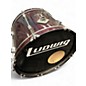 Used Ludwig 5 Piece Rocker Chrome Red Drum Kit