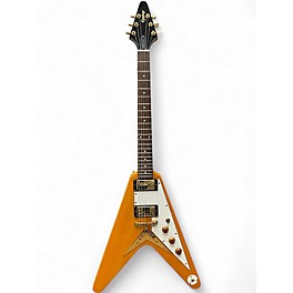 Used Epiphone 1958 Korina Flying V Natural Solid Body Electric Guitar