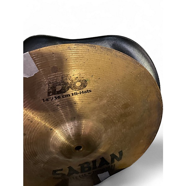 Used SABIAN 14in AAX MEDIUM HI HAT PAIR Cymbal