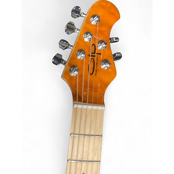 Used OLP MM1 Amber Solid Body Electric Guitar