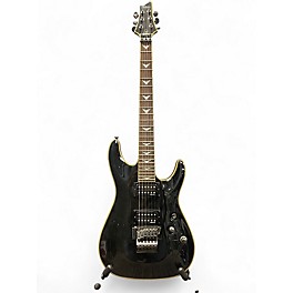Used Schecter Guitar Research Omen Extreme 6 Floyd Rose Trans Black Solid Body Electric Guitar