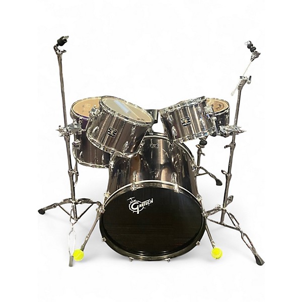 Used Gretsch Drums 5 Piece Energy Gunmetal Gray Drum Kit