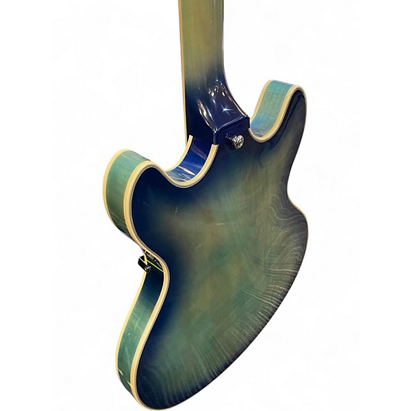Used D'Angelico  PREM SER DC BOARDWALK Blue Burst Hollow Body Electric Guitar