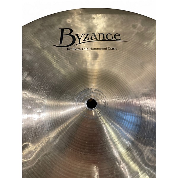 Used MEINL 18in Byzance Extra Thin Hammered Crash Cymbal