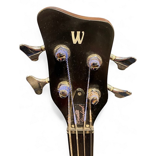Used Warwick Pro Series Standard Corvette 4 String Fretless Natural Electric Bass Guitar