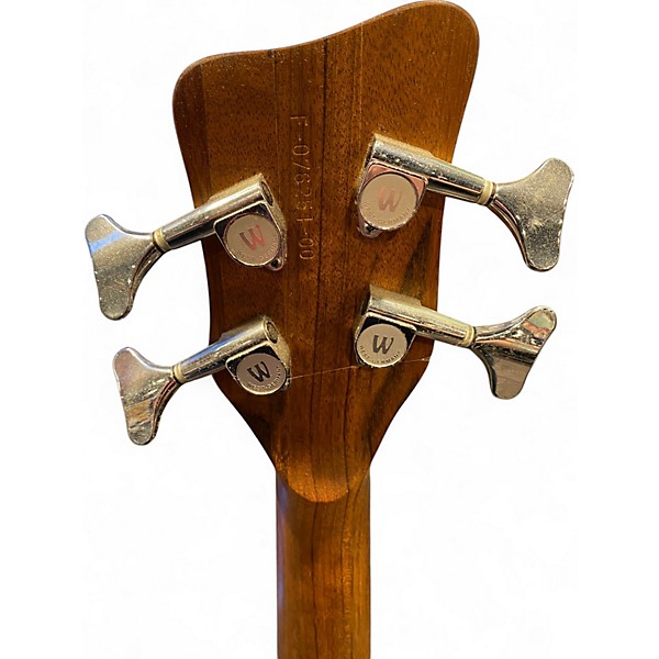 Used Warwick Pro Series Standard Corvette 4 String Fretless Natural Electric Bass Guitar
