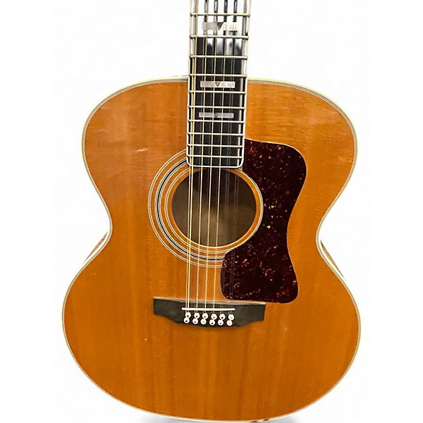 Vintage 1987 Guild JF65-12 Blonde 12 String Acoustic Electric Guitar