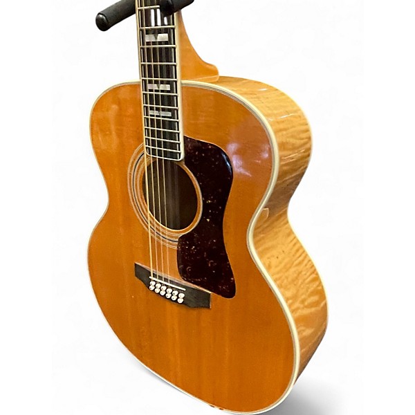 Vintage 1987 Guild JF65-12 Blonde 12 String Acoustic Electric Guitar