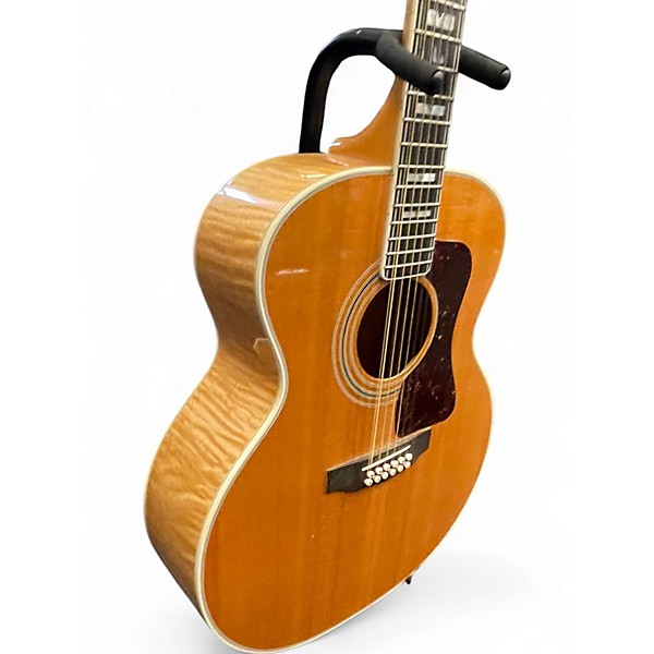 Vintage 1987 Guild JF65-12 Blonde 12 String Acoustic Electric Guitar