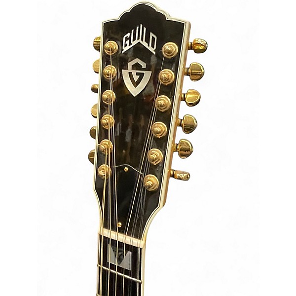 Vintage 1987 Guild JF65-12 Blonde 12 String Acoustic Electric Guitar