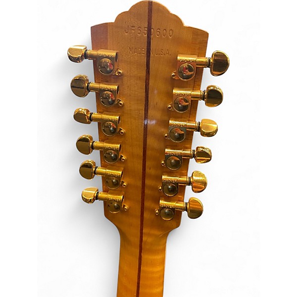 Vintage 1987 Guild JF65-12 Blonde 12 String Acoustic Electric Guitar