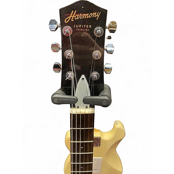 Used Harmony jupiter thinline Black and Silver Solid Body Electric Guitar