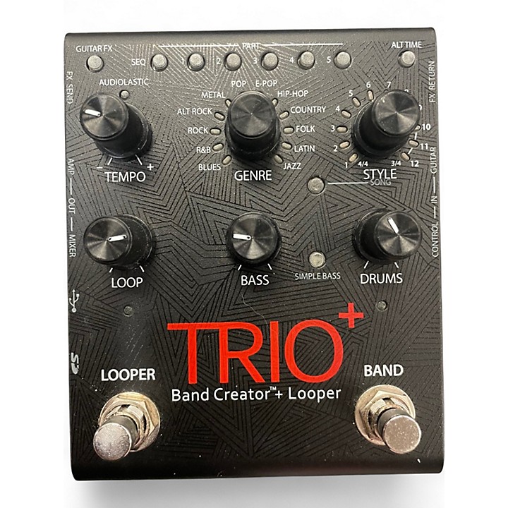 DigiTech Trio+ Band Creator Plus Looper Guitar Effects Pedal