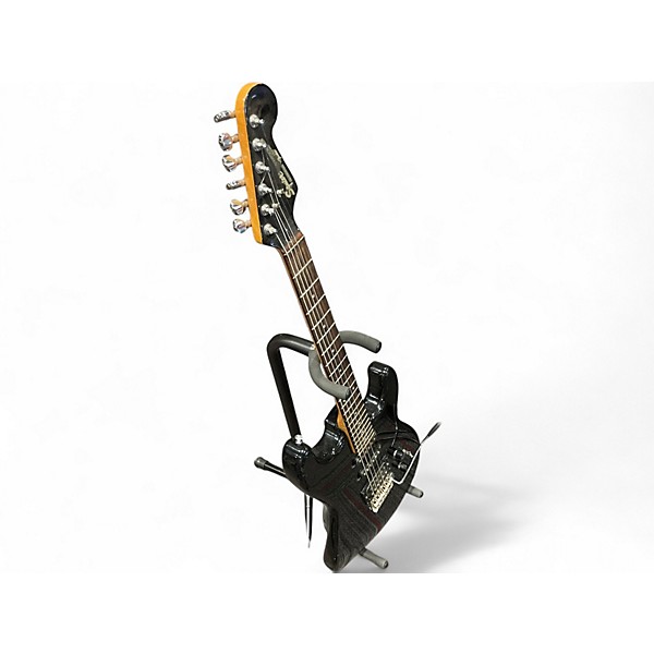 Vintage 1980s Squier Contemporary Stratocaster HSS Black Solid Body Electric Guitar