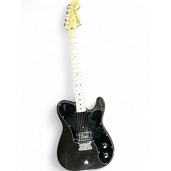 Used Squier PARANORMAL ESQUIRE DELUXE Metallic Black Solid Body Electric Guitar