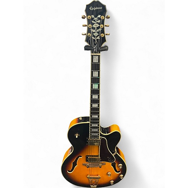 Used Epiphone Emperor II Joe Pass Signature 2 Color Sunburst Hollow Body Electric Guitar,Specials : American Fashion Style Bags On Sale Used Epiphone Emperor II Joe Pass Signature 2 Color Sunburst Hollow Body Electric Guitar,Specials : American Fashion Style Bags On Sale