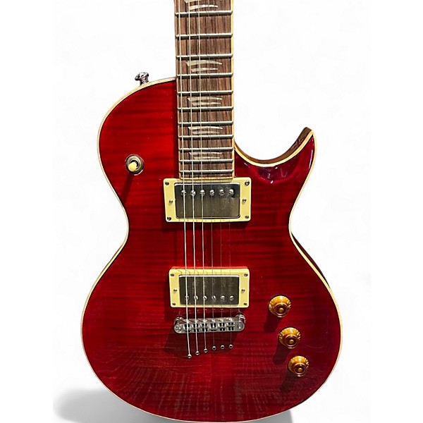 Used Mitchell MS450 Red Solid Body Electric Guitar