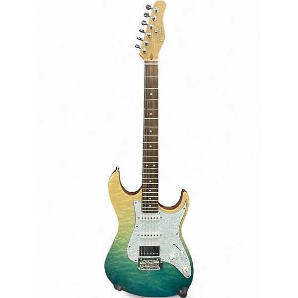 Used Tagima STELLA DW Metallic Aqua Marine Solid Body Electric Guitar