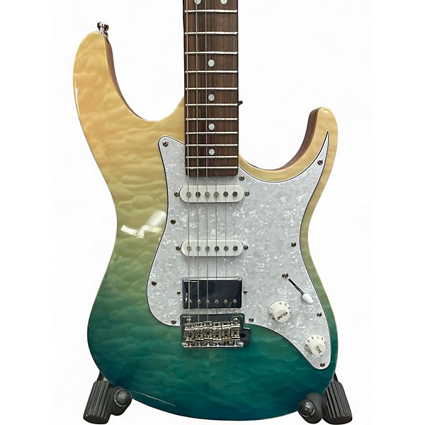 Used Tagima STELLA DW Metallic Aqua Marine Solid Body Electric Guitar