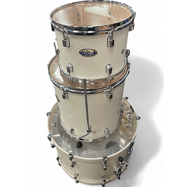 Used Pearl 4 Piece Decade Satin Pearl Drum Kit