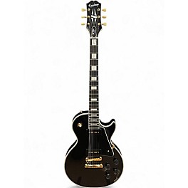 Used Epiphone Les Paul Custom Black Solid Body Electric Guitar
