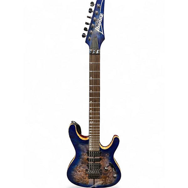 Used Ibanez S1070PBZ S Premium Blue Burst Solid Body Electric Guitar