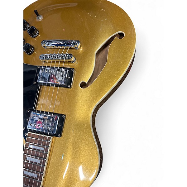 Used ESP LTD XTone Series Goldtop Hollow Body Electric Guitar