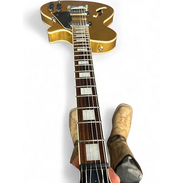 Used ESP LTD XTone Series Goldtop Hollow Body Electric Guitar