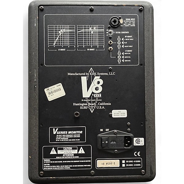 Used KRK V8 Series 1 Each Powered Monitor