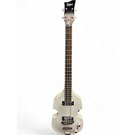 Used Hofner HIBBSBO1 Violin White Electric Bass Guitar