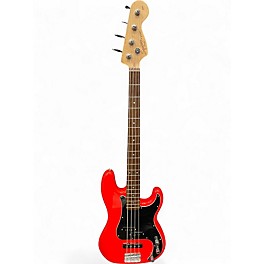 Used Squier Affinity Precision Bass race red Electric Bass Guitar