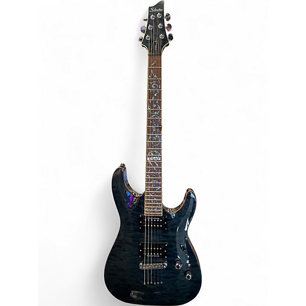 Used Schecter Guitar Research C1 Classic Trans Blue Solid Body Electric Guitar