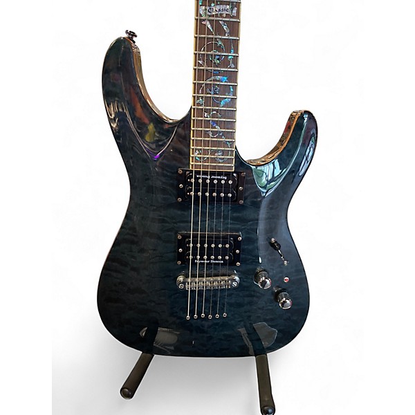Used Schecter Guitar Research C1 Classic Trans Blue Solid Body Electric Guitar
