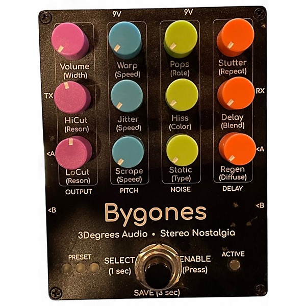 Used 3degrees Audio Bygones Stereo Nostalgia Effect Pedal,Specials : American Fashion Style Bags On Sale