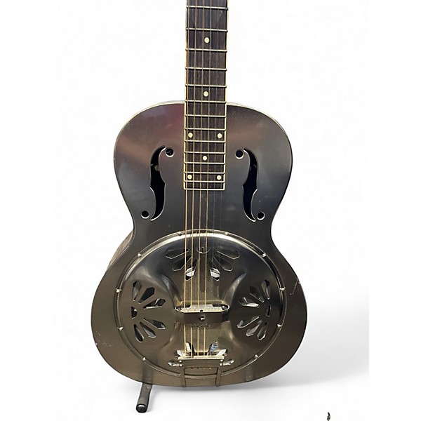 Used Gretsch Guitars G9221 Metallic Silver Resonator Guitar