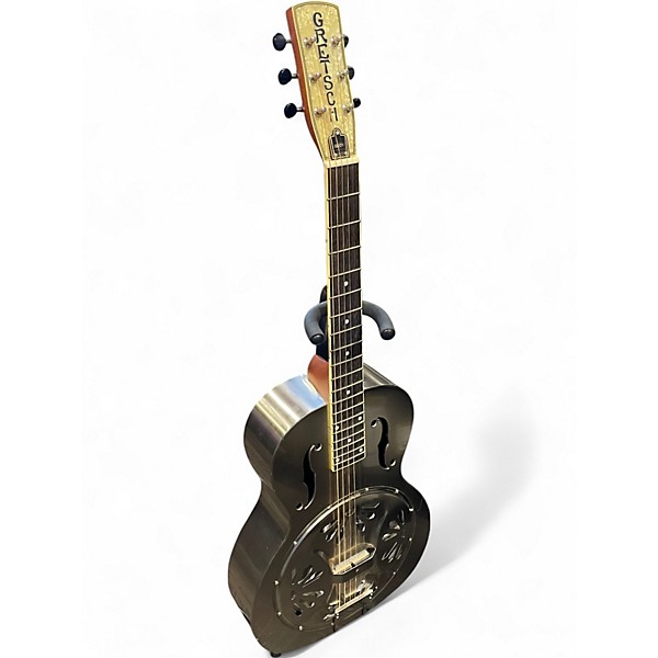 Used Gretsch Guitars G9221 Metallic Silver Resonator Guitar