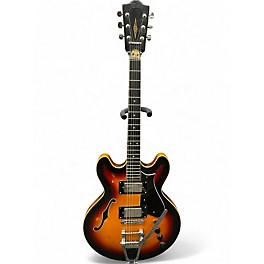 Vintage 1970s Framus SORENTO 3 Color Sunburst Hollow Body Electric Guitar