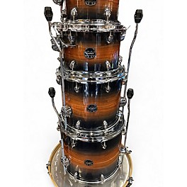 Used Mapex 6 Piece Armory Studioease Caribbean Burst Drum Kit