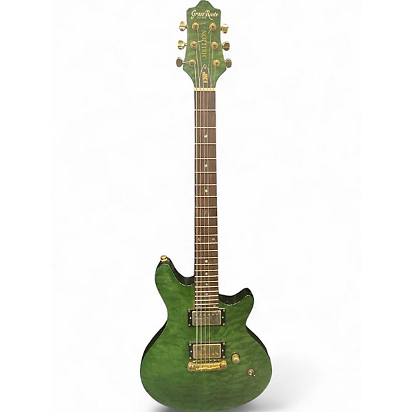 Used Grass Roots By Esp G-U-72-HL2 MALACHITE GREEN Solid Body Electric Guitar