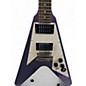 Used Epiphone Kirk Hammett 1979 Flying V Electric Guitar Purple Solid Body Electric Guitar