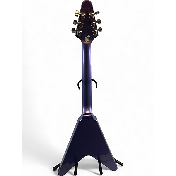 Used Epiphone Kirk Hammett 1979 Flying V Electric Guitar Purple Solid Body Electric Guitar