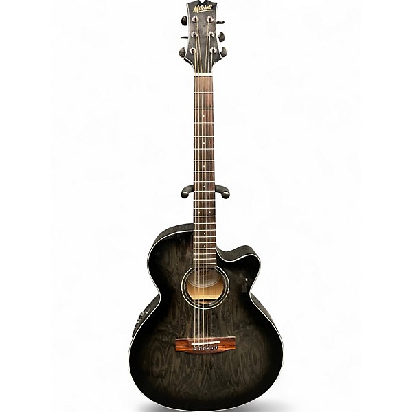 Used Mitchell MX430 Midnight Black Edge Burst Acoustic Guitar