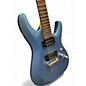 Used Schecter Guitar Research C6 Deluxe Metallic Blue Solid Body Electric Guitar